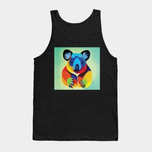 Colourful Koala Contemporary Art Tank Top